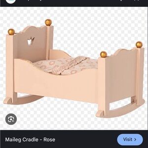Maileg Cradle in Rose ISO ISO